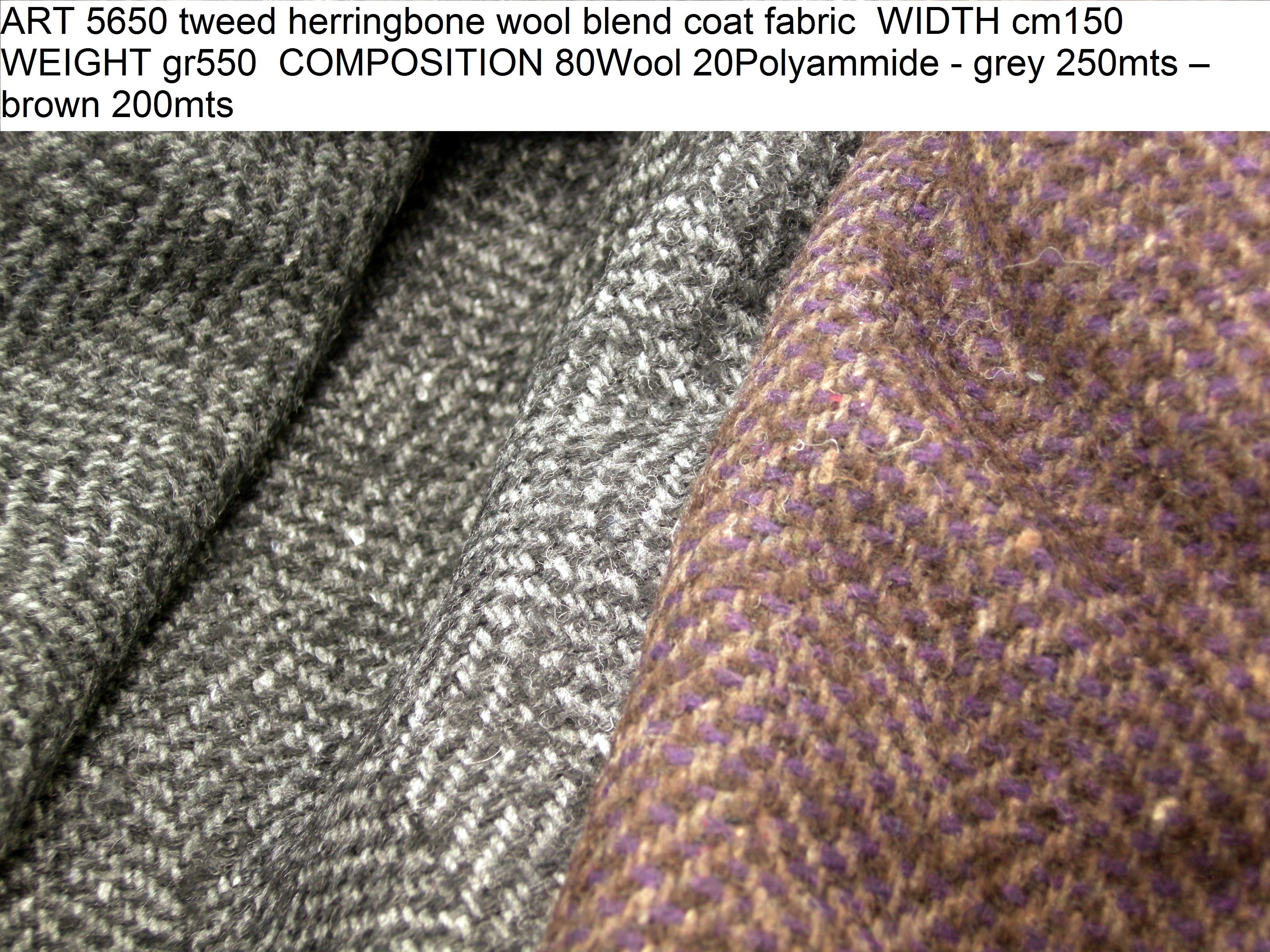 NEW Italian Wool Herringbone Design Fabric Coat Jacket Material 