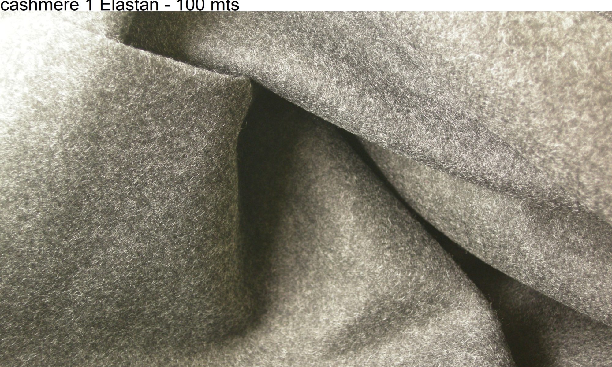 ART 7188 Melange grey felt cashmere blend jacket fabric WIDTH cm130 WEIGHT gr380 COMPOSITION 70Virgin wool 24 Nylon polyammide 5 cashmere 1 Elastan - 100 mts
