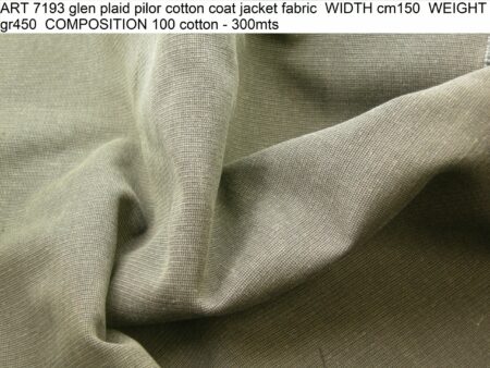 ART 7193 glen plaid pilor cotton coat jacket fabric WIDTH cm150 WEIGHT gr450 COMPOSITION 100 cotton - 300mts