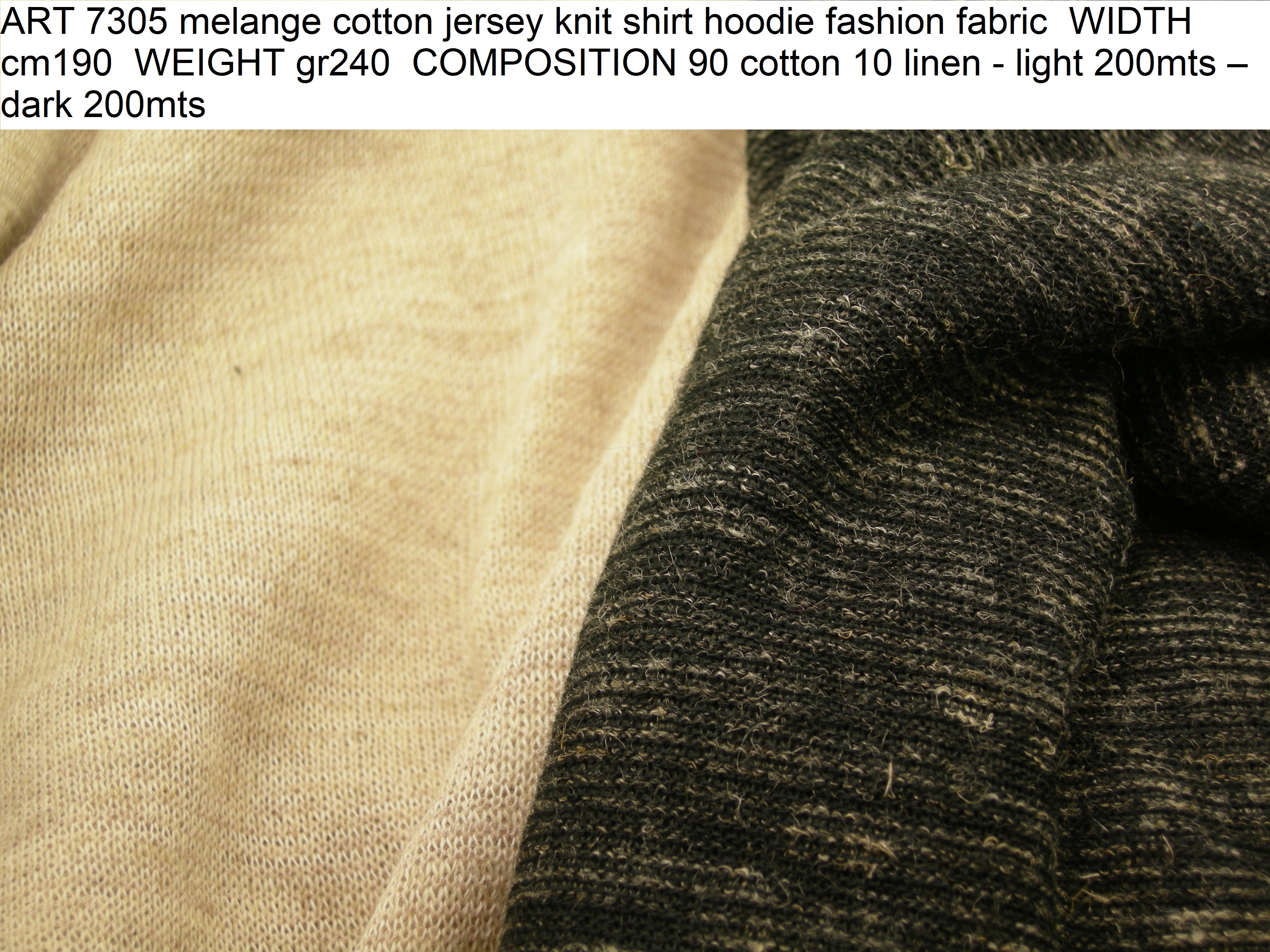ART 7305 melange cotton jersey knit 