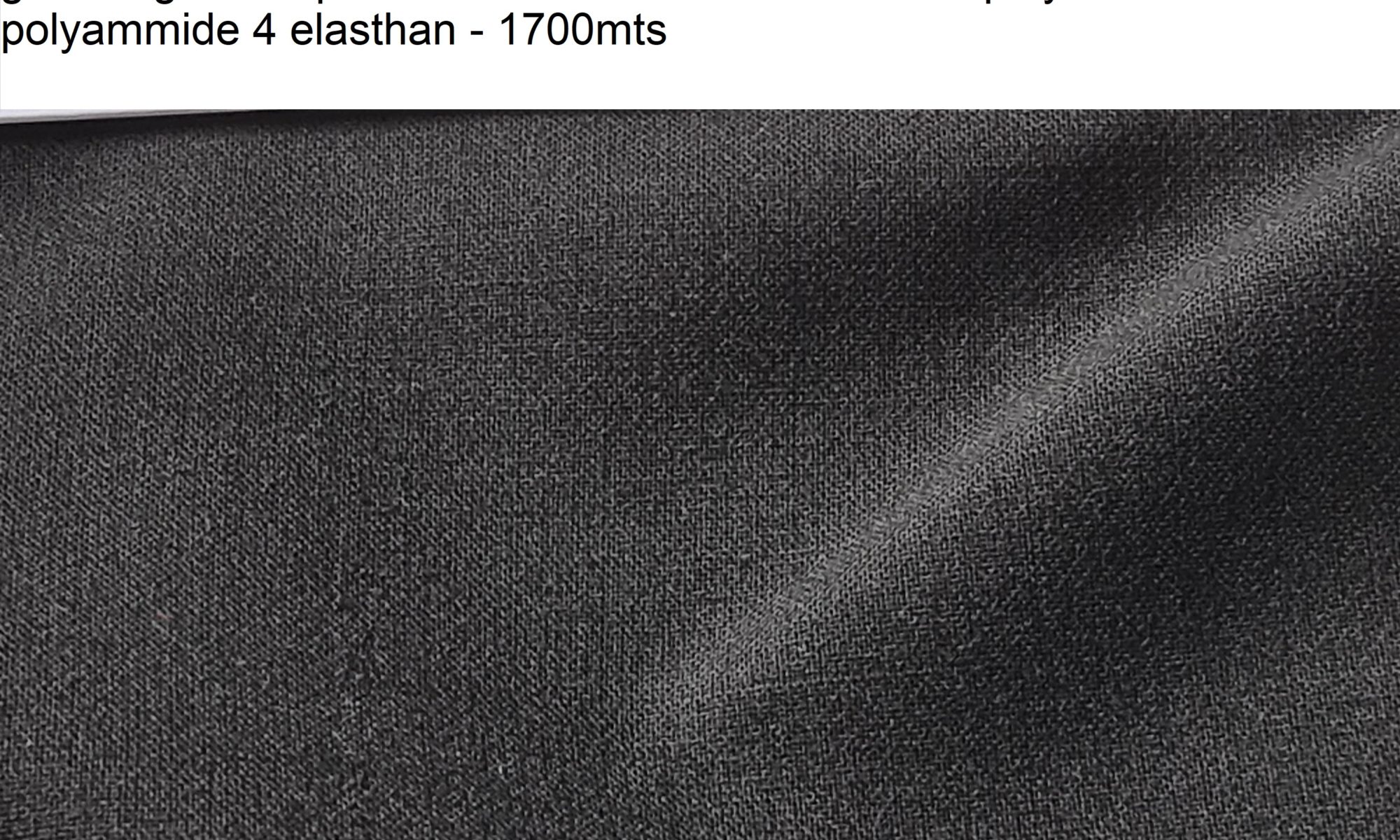 7582 black wool blend jacket coat fabric WIDTH cm130 WEIGHT gr425 - gr326 square meter - COMPOSITION 46 polyester 36 wool 14 polyammide 4 elasthan - 1700mts