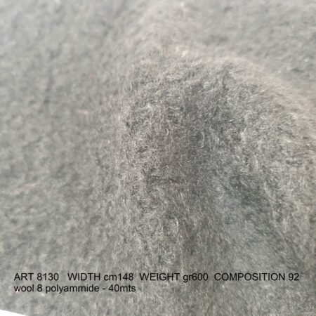 ART 8130 WIDTH cm148 WEIGHT gr600 COMPOSITION 92 wool 8 polyammide - 40mts
