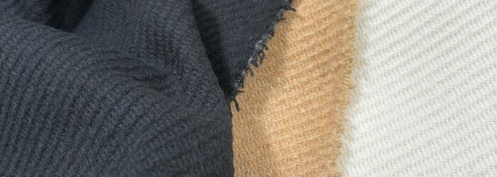 8198 wool blend twill coat fabric WIDTH cm 150 - 386 gr per Sq meter - COMPOSITION 54 cotton 19 polyester 15 acrylic 12 wool - white 400 - beige 200 - black 500 meters
